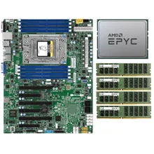 AMD EPYC 7551P CPU 32 Cores Processor+ Supermicro H11SSL-i Motherboard Server +4x 32GB 2133P RAM