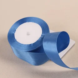 Elegant 40mm Polyester Satin Ribbon - 22 Meters for Gift Wrapping & Home Decor (36 diamond blue)