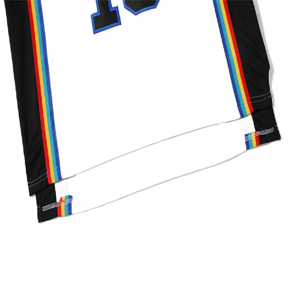 Basketball jerseys BRICKLAYERS 19 AALIYAH Sewing embroidery Outdoor sportswear Hip hop white Sweat absorption breathable