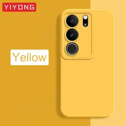 Silky Liquid Silicone Shockproof Phone Case - YIYONG for VIVO V27 Pro (Yellow)