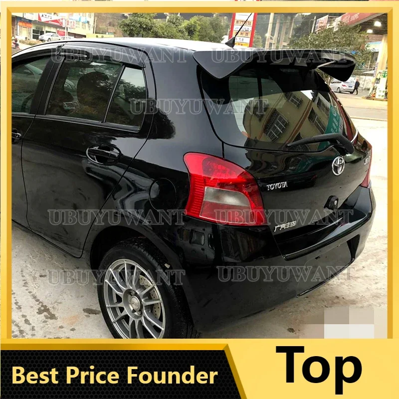 

For Toyota Yaris 2008 2009 2010 2011 2012 2013 ABS Plastic Unpainted Primer Color Rear Trunk Lip Wing Roof Spoiler Car Styling