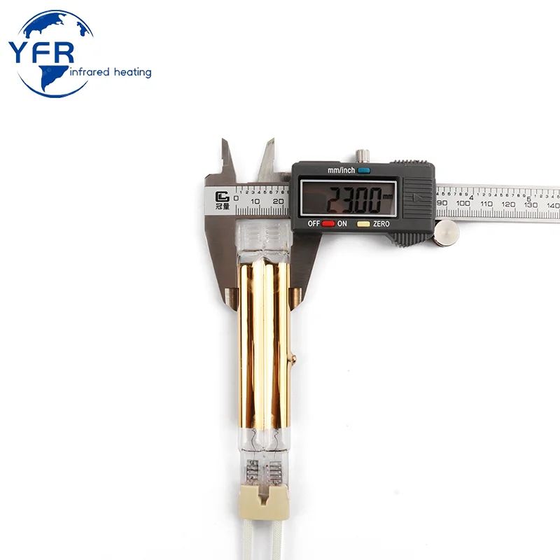 Shortwave Halogen Heating Lamp 598mm 400V 2500W Halogen Infrared Heating Element