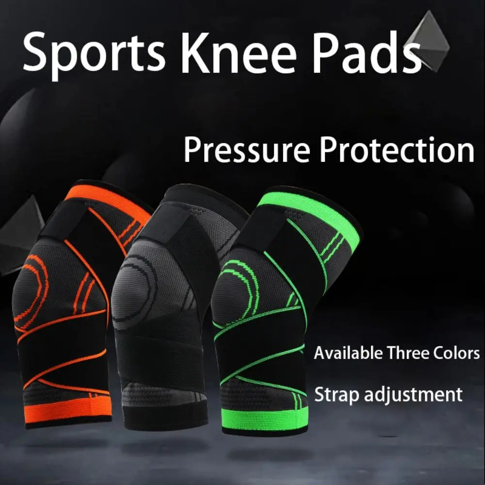 

Pressurized Sports Kneepad Adjustable Elastic Knee Pads Compression Strap Sleeve Run Brace Protector Knee Support Brace