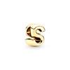 Hot Sale A-Z 26 Gold Lucky Letters Combination Charm Beads Fit Original European 925 Sterling Silver Bracelet DIY Women Jewelry 6