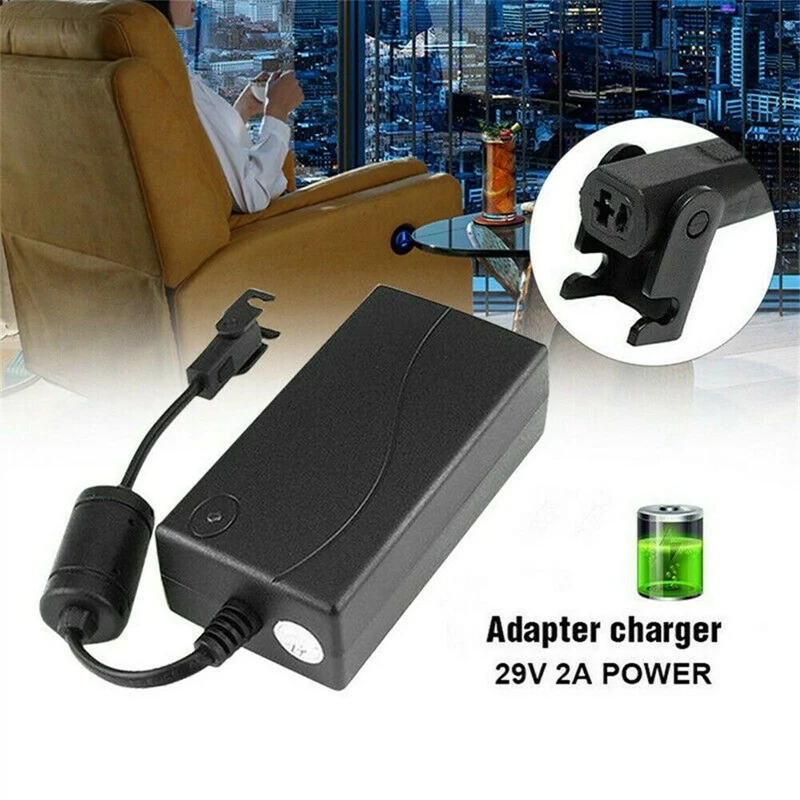 Power Supply Adapter 29V/AC/DC Power Supply Electric Recliner Sofa Chair Adapter Transformer Tool-US Plug