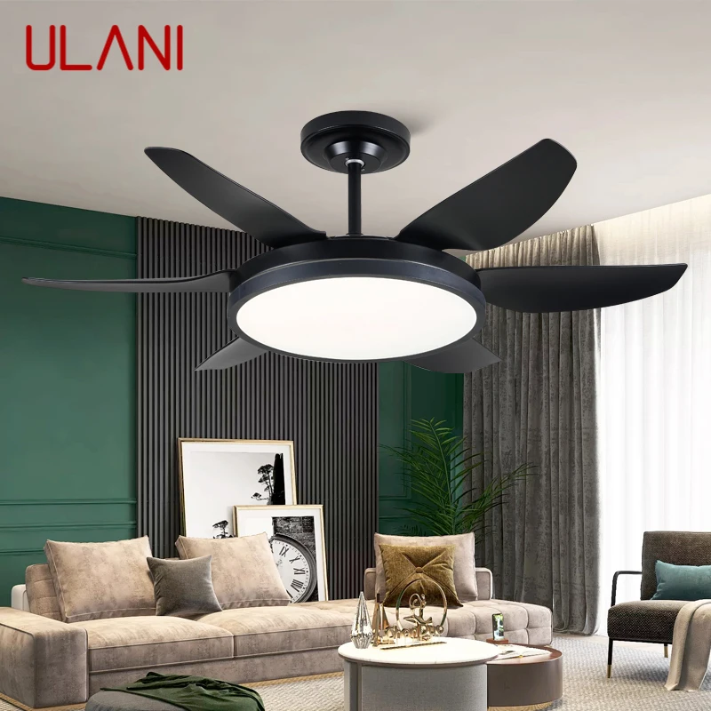 

ULANI Fan Light Nordic LED Ceiling Fan Light Modern Minimalist Restaurant, Living Room, Bedroom Commercial Electric Fan