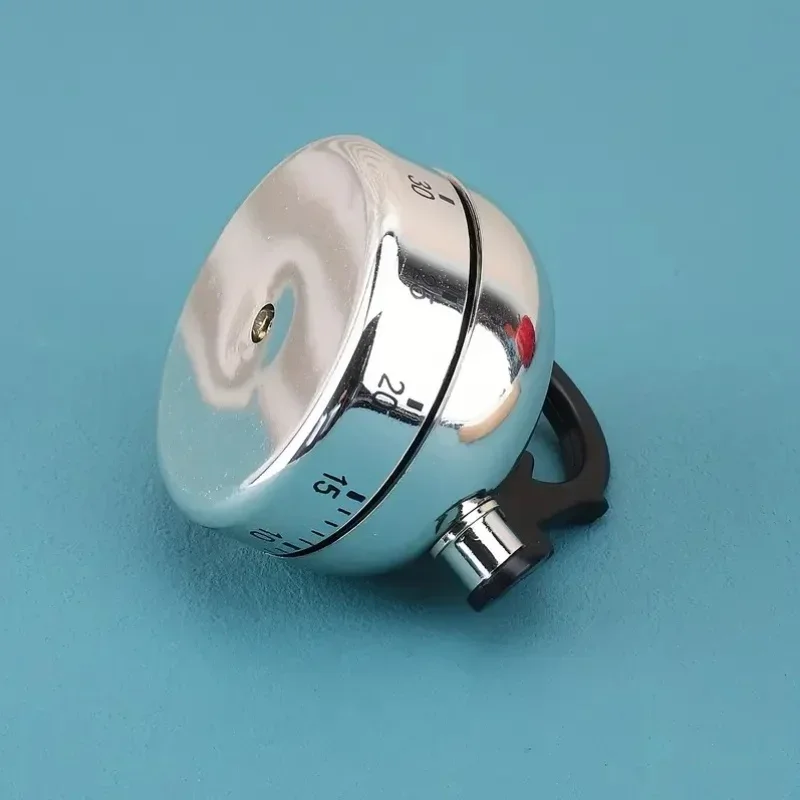 Mechanical Kitchen Timer ABS Silver Black 60 Minute Countdown