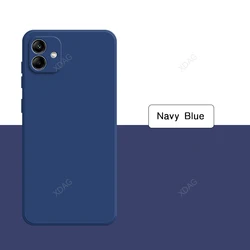 Enhanced Liquid Silicone Phone Case - Premium Soft Back Cover, High - Quality Protection for Samsung A04 (Navy Blue)