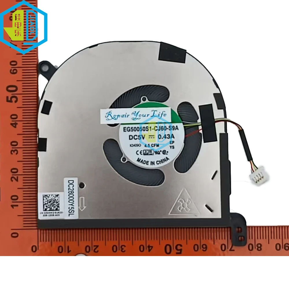 CPU GPU Fan For DELL XPS 15 9520 Precision 5570 DC28000Y5SL EG50050S1-CJ60 CJ80 Computer Cooling Fans 0594WG 0MC4KC DC28000Y6SL