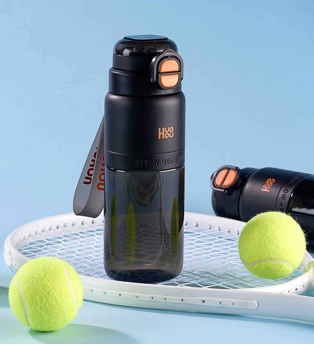 Huohou 750ml Leak-Proof Reusable Water Bottle description image