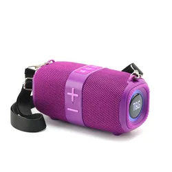 Wireless Bluetooth Speaker with Powerful Bass and FM Radio (Purple)