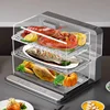20L Electric Food Steamer with Foldable Design, Multifunctional Triple-layer & Multi-layer Steam Box ZMZG-06B 1