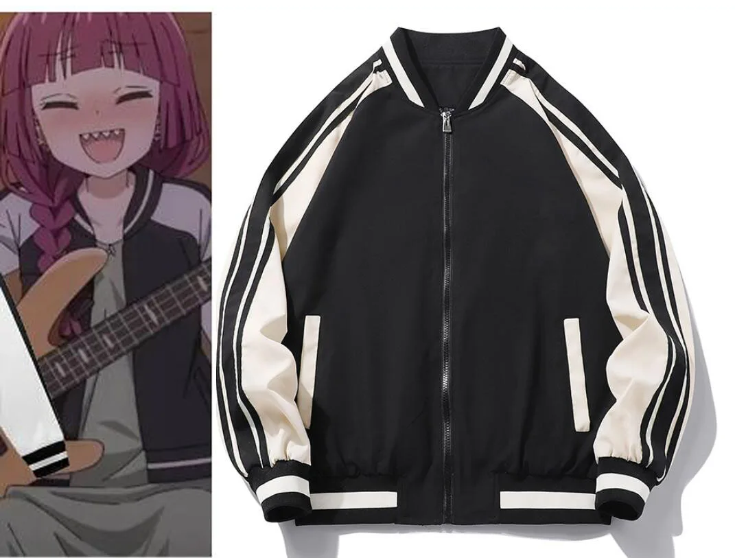 

Anime BOCCHI THE ROCK COS Kikuri Hiroi Hoodie Cosplay Costume Shima Iwashita baseball uniform hooded Gotou Hitori Coat Jacket