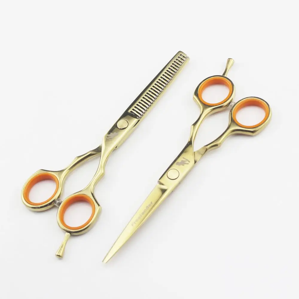 6 inch Cutting Thinning Styling Tool Hair Cutting Scissors Stainless Steel Salon Hairdressing Shears Regular Flat Teeth Blades