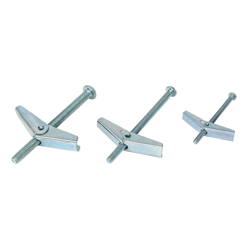 Metal Spring toggle Wing Toggle Anchor Metal Spring Toggle Wing Bolt Plasterboard Hollow Wall Cavity Fixing Bolt Fasteners