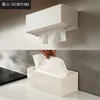 SHIMOYAMA Plastic Tissue Box Magnetic Suction Wall-mounted Toilet Paper Case Car Kitchen Home Desktop Napkin Storage Holder 1