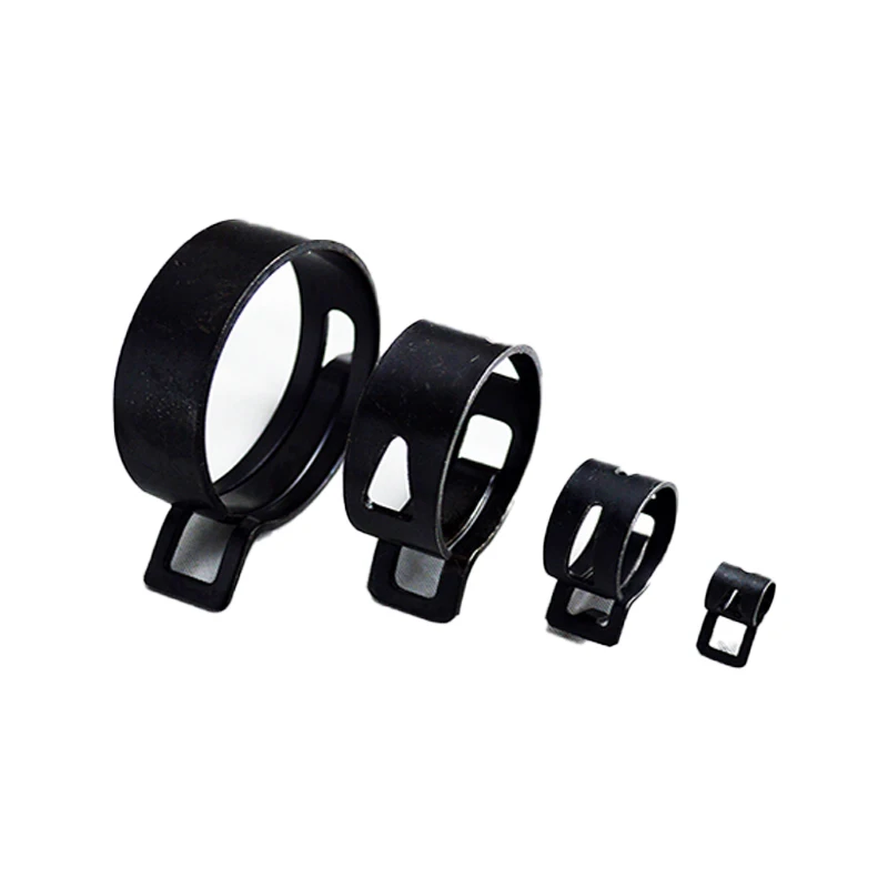 Hose Clamps Pipe Clamps 10pcs M6-32mm Spring Clips for Fuel Hose Line Oil Water Pipe