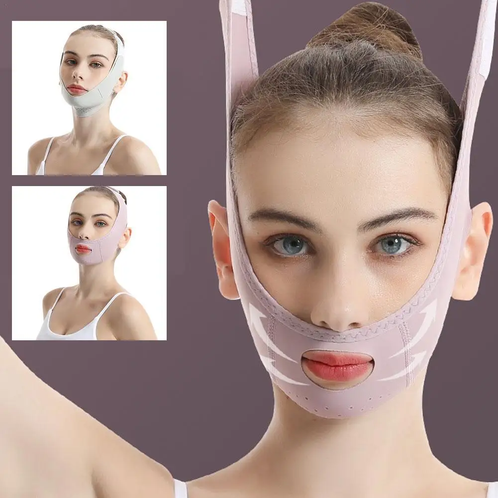 

Reusable Face Slimming Bandage V Line Face Shaper Women Chin Cheek Lift Up Belt Facial Massage Strap Face Skin Care Skin Tools