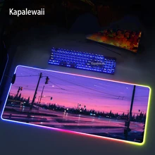 

RGB Large Mouse Pad Sailor Gaming Mouse Pad Rubber Gamer Computer Mousepad Led Backlight Carpet XXL Keyboard Desk Play Mats