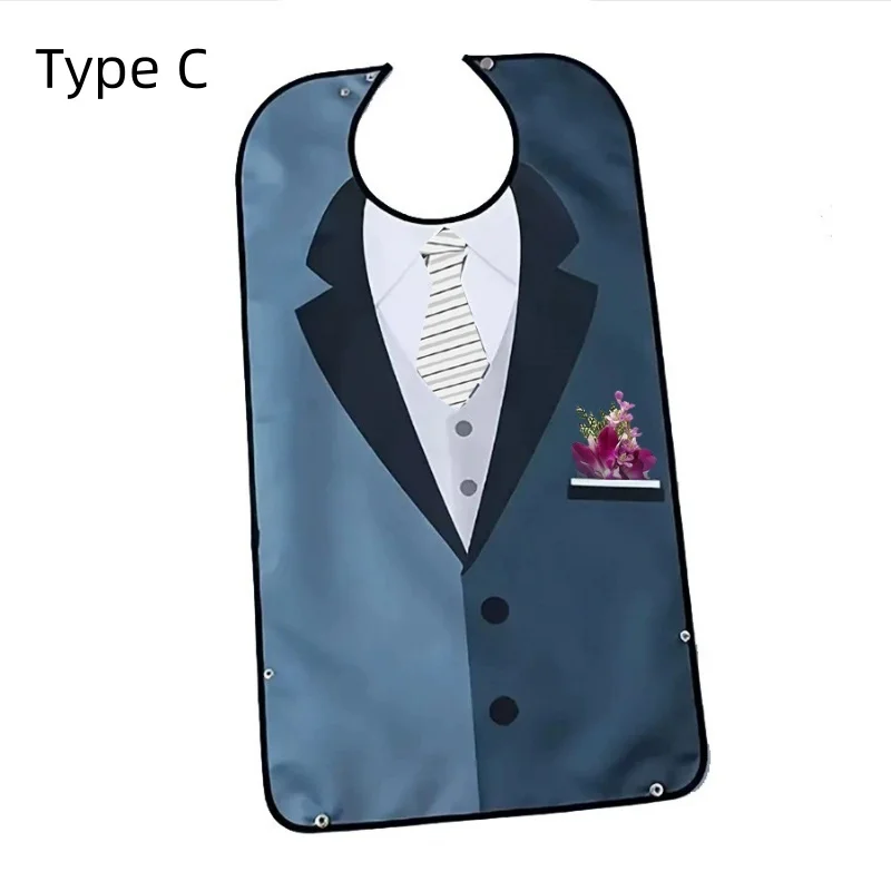 Adult Waterproof Adult Mealtime Bib Cloth Protector Clothes Bib Cook Protector Tool Aid Cook Dining Clothes Disability Aid Apron 5