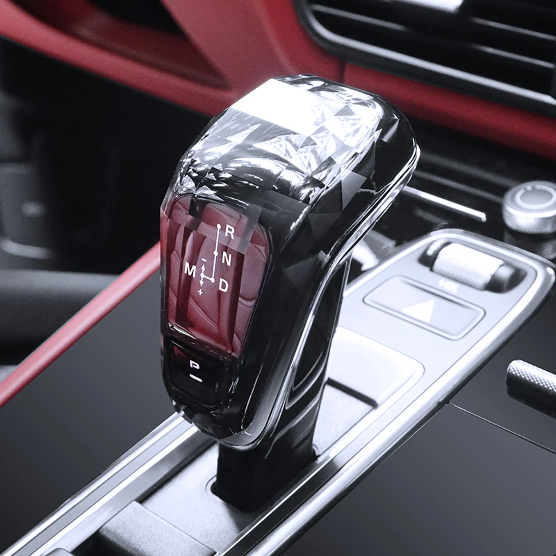 

Modified Crystal Handle Cover Gearbox Shifter Gear Shift Knob Cover Car Accessories For Porsche Cayenne 2018 2019 2020 2021 2022