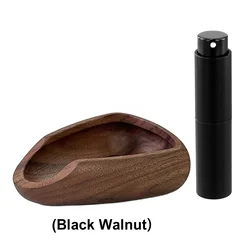 Leeseph Multifunctional Wooden Barista Set for Enhanced Coffee Brewing Experience (Black Walnut Wood)
