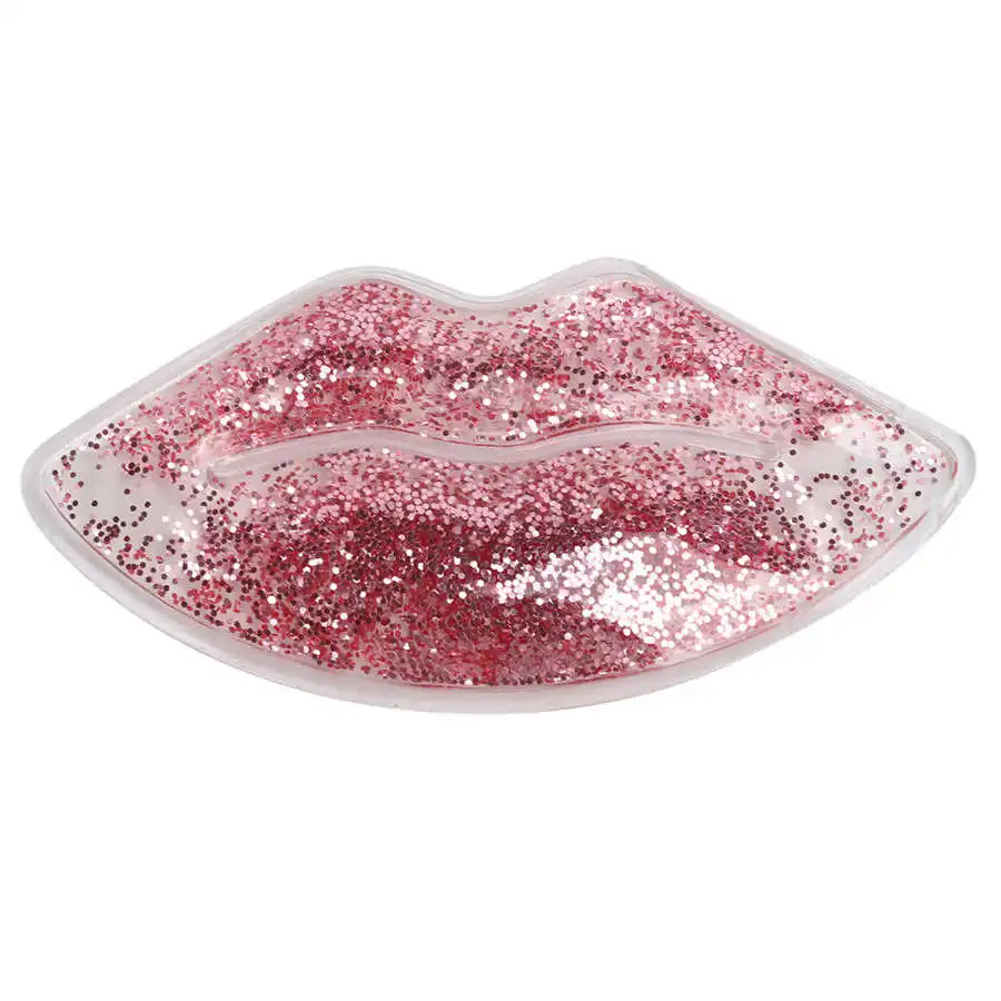 Description Picture 3 of item1PC Hot Cold Compress Gel Pack Reusable Lip Shaped Gel Ice Pack Reduce Swelling Pain Relief Lips Care Protection Patch Lip Mask