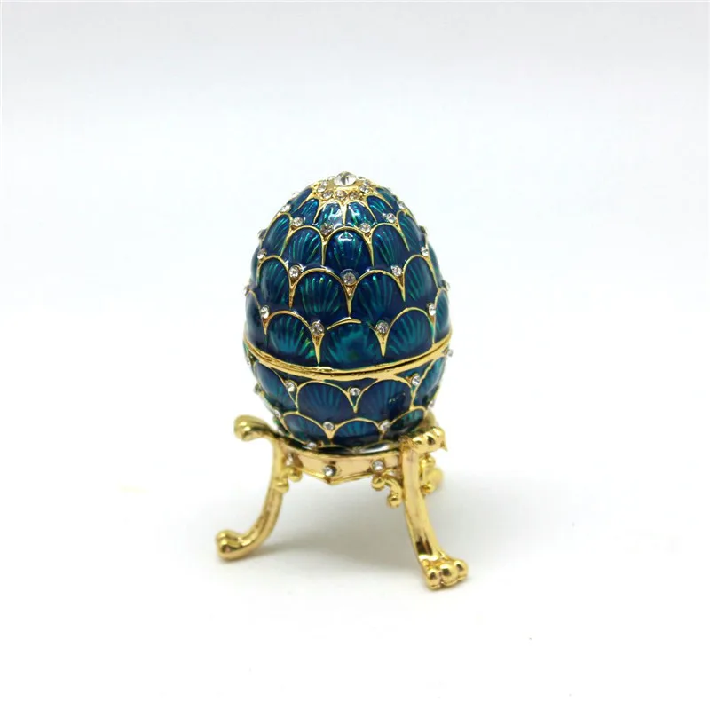 Faberge Egg Easter Decor Russian Faberge Egg Con Cristalli Easter Faberge Egg Gifts Stroage Box Crystal Jewellery Bigiotteria Case