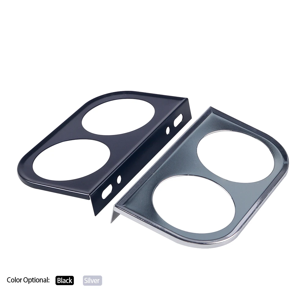 Universal Car Dual Gauge Holder 2 inch 52mm Bracket Car Meter Gauge Pod Holder Dash Mount Meter