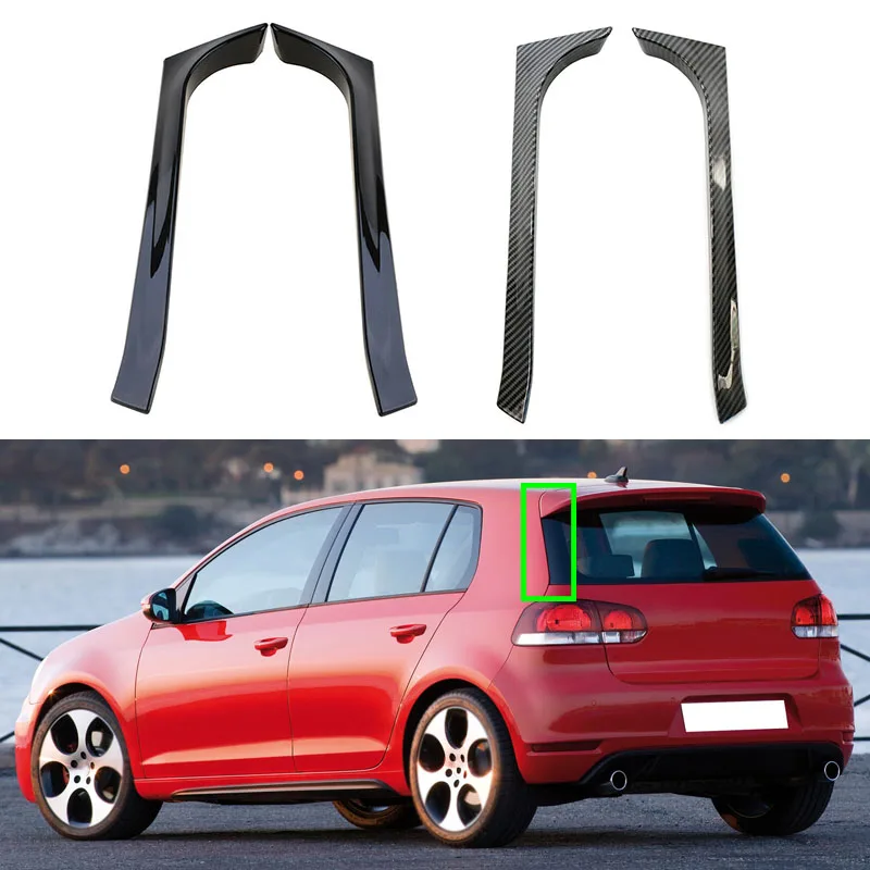 Diffusore Spoiler Posteriore Opaco Nero Per VW Golf 6 2008-2012 - Foto 12