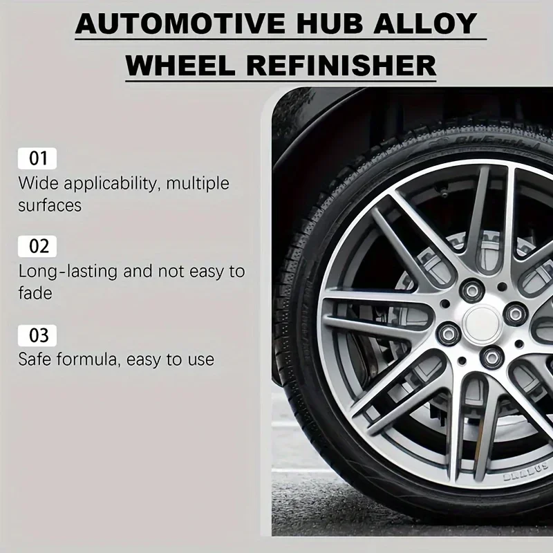 Professional wheel hub Scratch Repairpaste -Easily sand aluminum and steelrings