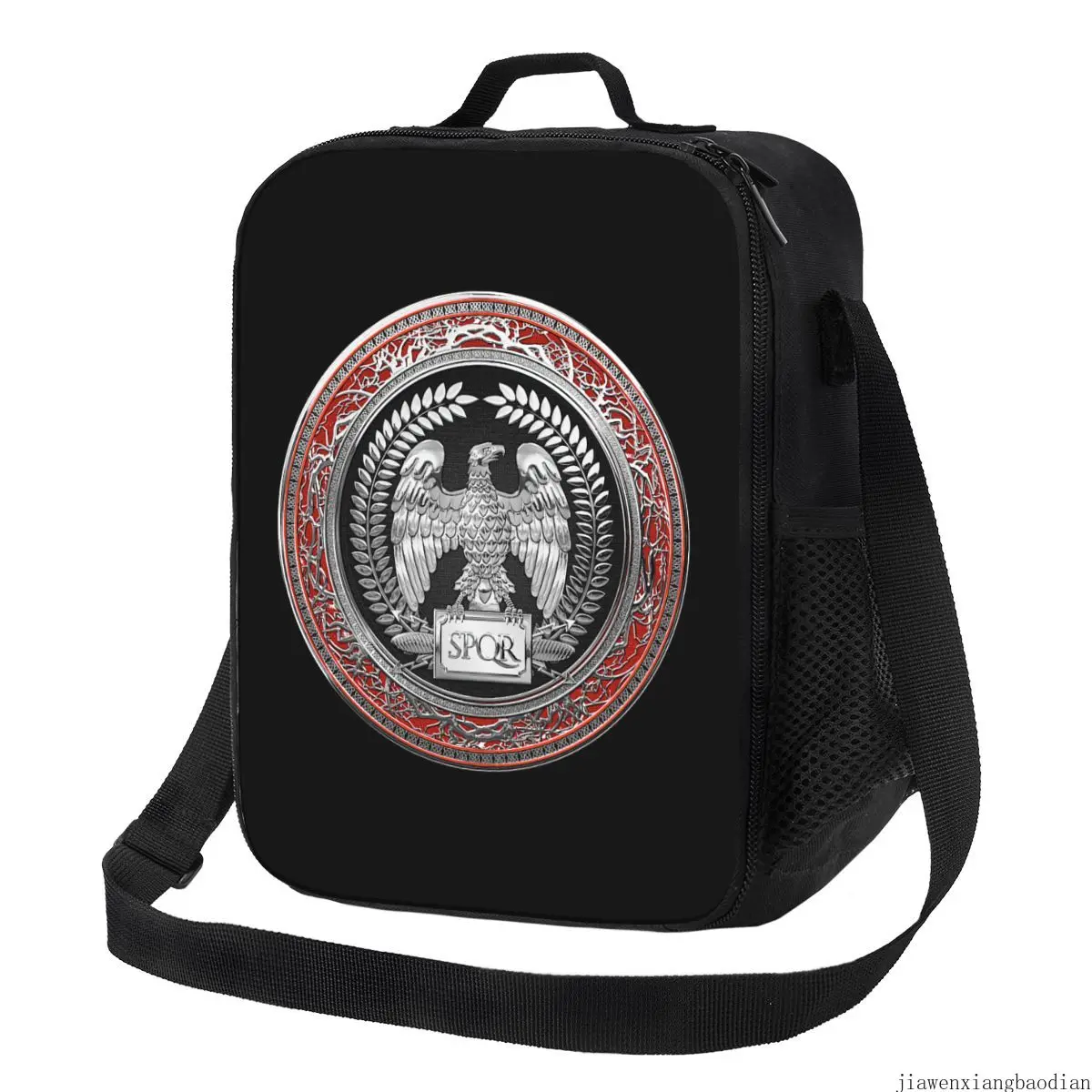 

Roman Empire Eagle Resuable Lunch Boxes Rome SPQR Emblem Thermal Cooler Food Insulated Lunch Bag Kids School Children