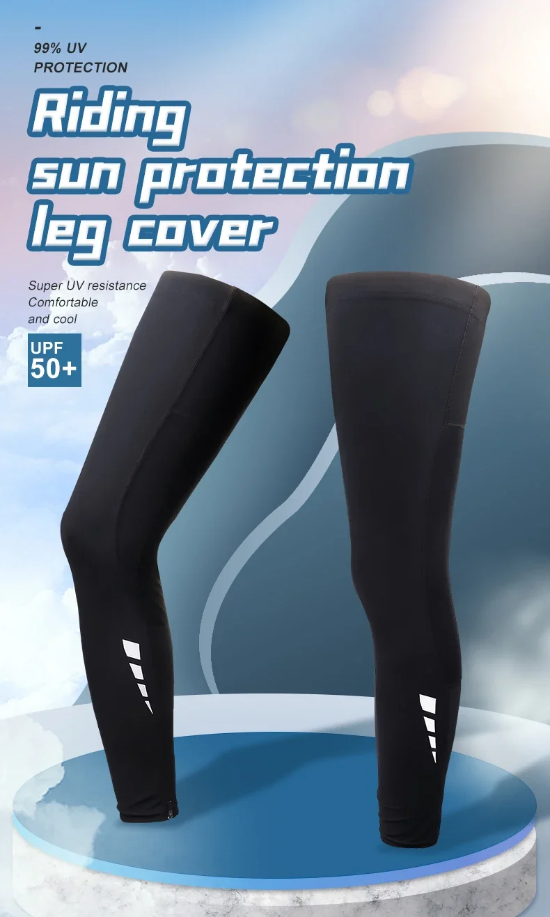 Description Picture 2 of itemX-TIGER Cycling Leg Protection Sports Sun Anti-UV Bike Leg Sleeves Ice Fabric Bicycle Leg Sleeve Run Fitness Cycling Legwarmers