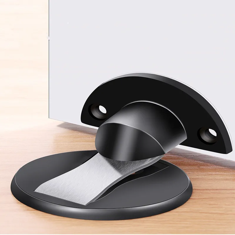 Non-perforated Invisible Strong Magnetic Stainless Steel Bedroom Door Touch Door Block Suction Brake Suction