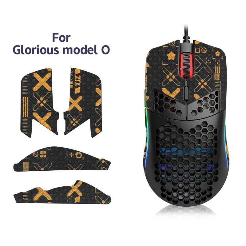Mouse grip tape adesivo antiderrapante sugar suor para glorioso modelo d/modelo o gaming mouse anti-deslizamento adesivo mouse gamer acessórios