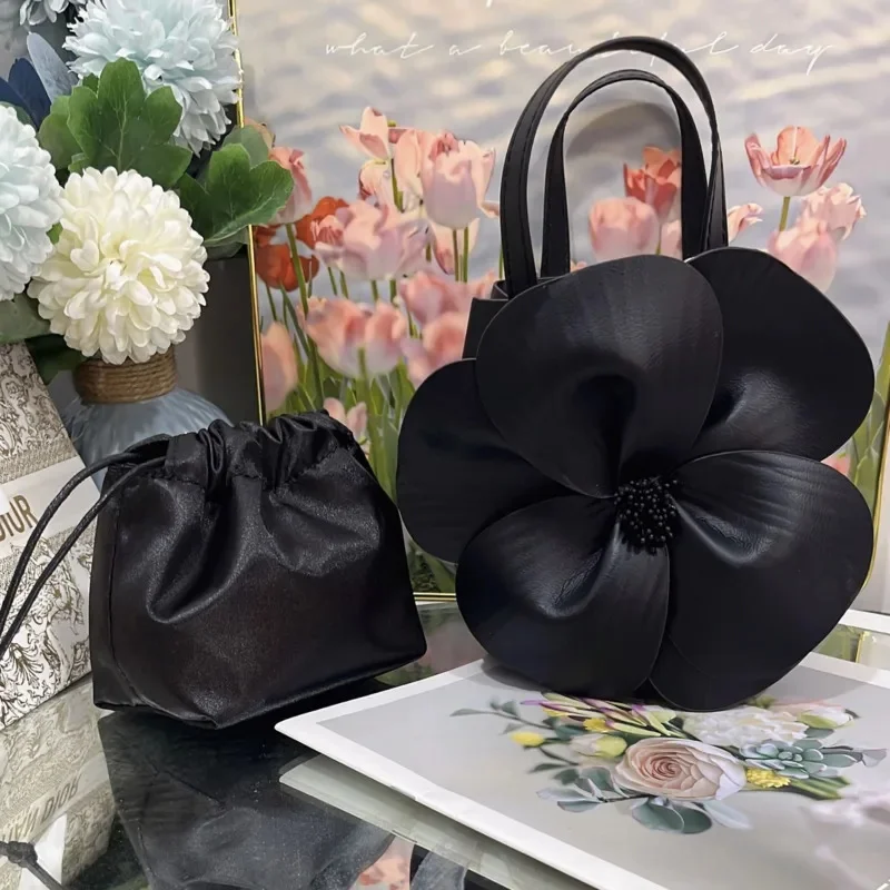 Early Spring Fashion Ins Bag French Petal Flower Tote Bag