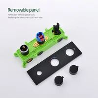 ก๊อกน้ำอ่างอาบน้ำแบบติดผนังสีทองพร้อมฝักบัวแบบมือถือ, ก๊อกน้ำอ่างอาบน้ำแบบน้ำตกพร้อมหัวฉีด, ก๊อกน้ำอ่างอาบน้ำและฝักบัว 5