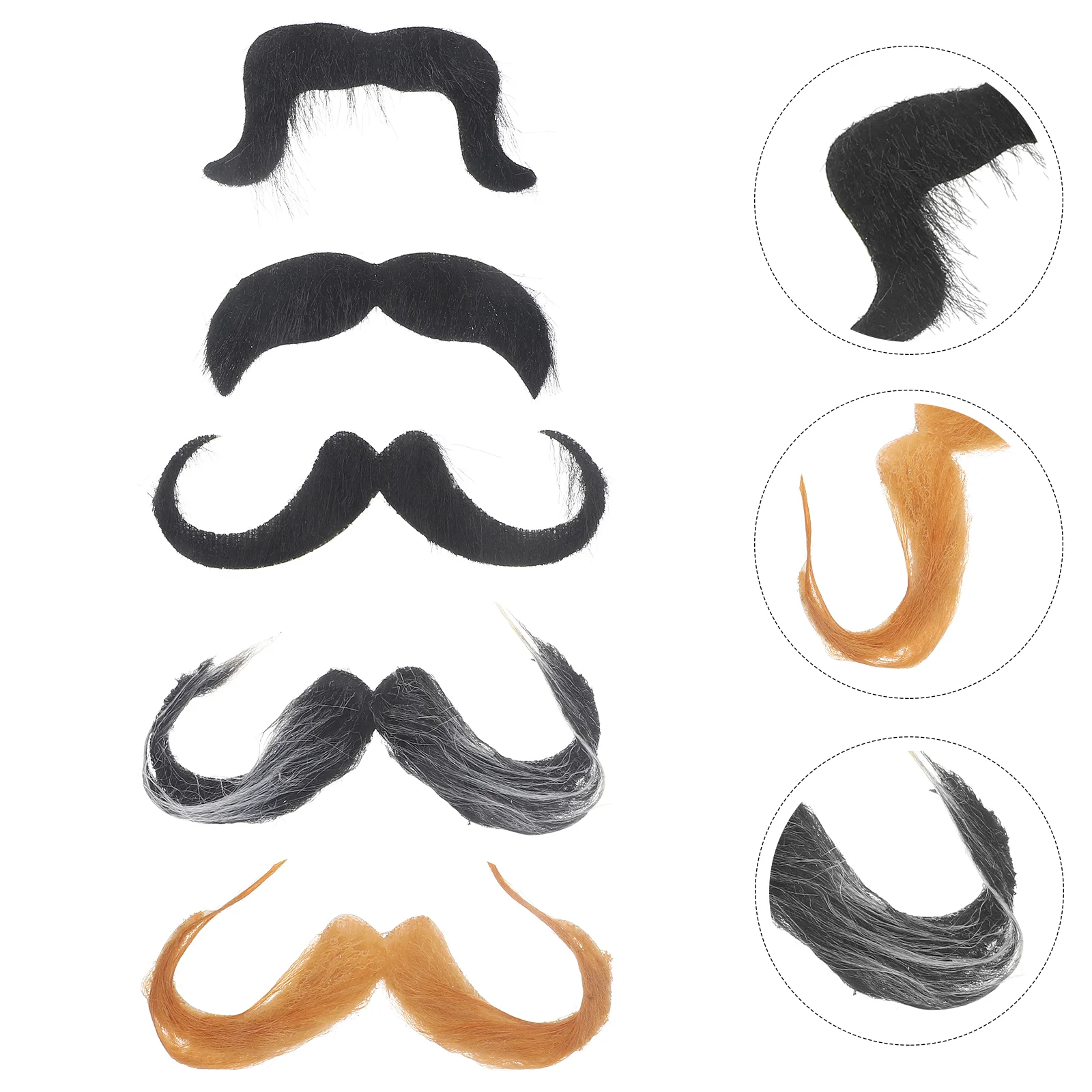 

Fake Beard Halloween Costume Accessories Simulated Beards Practical Gift Realistic Cloth Simulation Mustache Cosplay Mustaches
