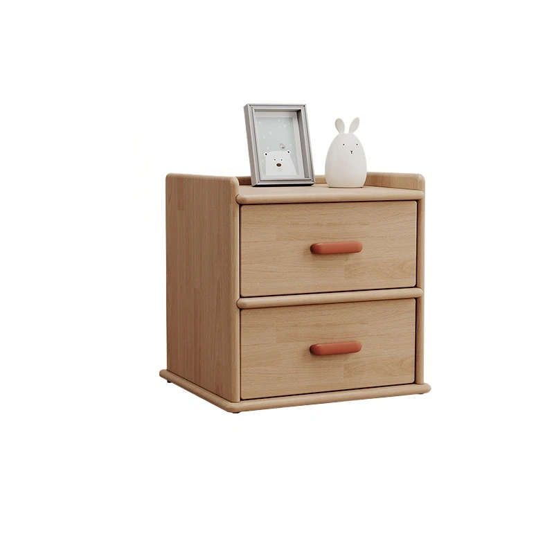 Children's solid wood wardrobe children's bedside table pure solid wood locker