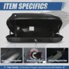Dynasty Heavy Duty Hard Shell Roof Top Mount Car Storage Travel Luggage Box Cargo Carrier with Security Keys, 53 (L) x 34 ( 2