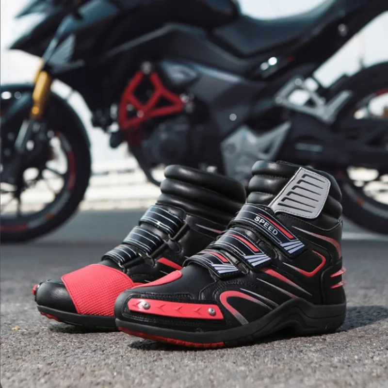 Speed Summer Breathable Moto Boots Non-slip Motorcycle Shoes Sport Touring  ADV Motocross Boots Adventure Riding Sneaker Men