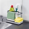 2022 Hot Sink Towel Utensils Sponge Racks Plastic Tidy ware Shelves Dishes Separated Creative Storaging Kitchen Container 6