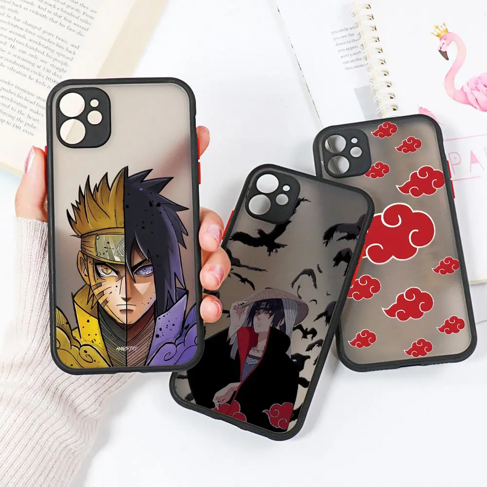 Capa para iPhone 8 7, desenho animado anime japonês Naruto Dor