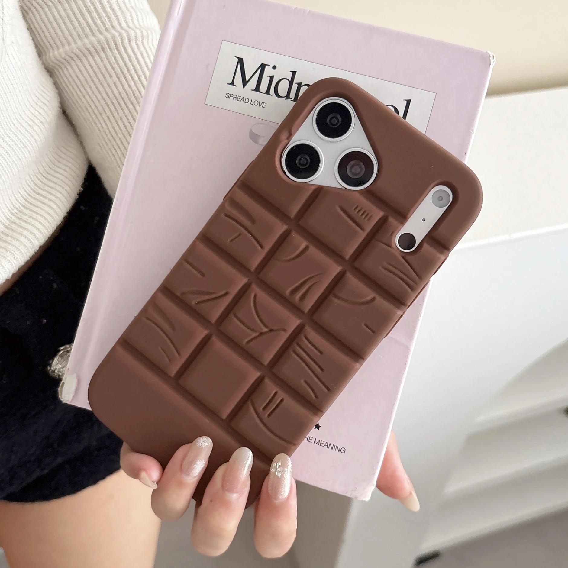 Cute 3D Cartoon Chocolate Silicone Case Cover
