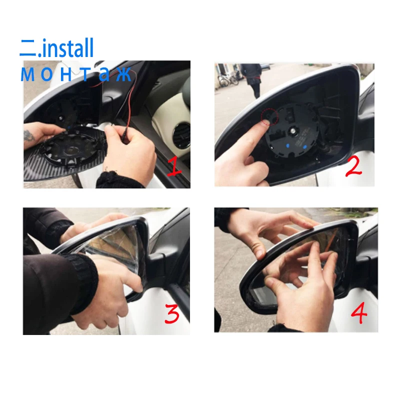 For BMW E90 mirror heated side mirror glass rearview Mirror for E92 E91 E93 E82 E88 E86 E85 Z4 51167157247 51167157246 avs bug deflector