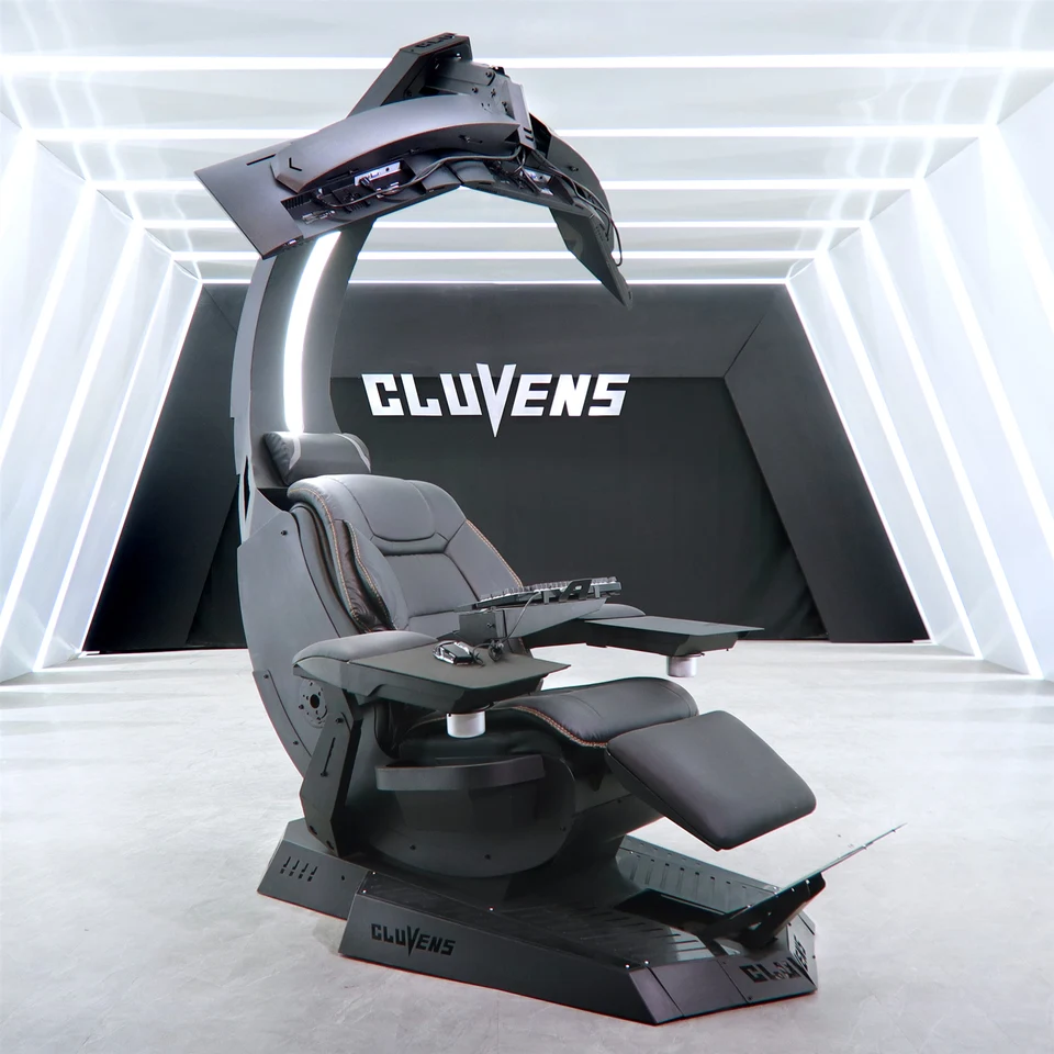 Cluvens Manticore home office zero gravity workstation gaming rig