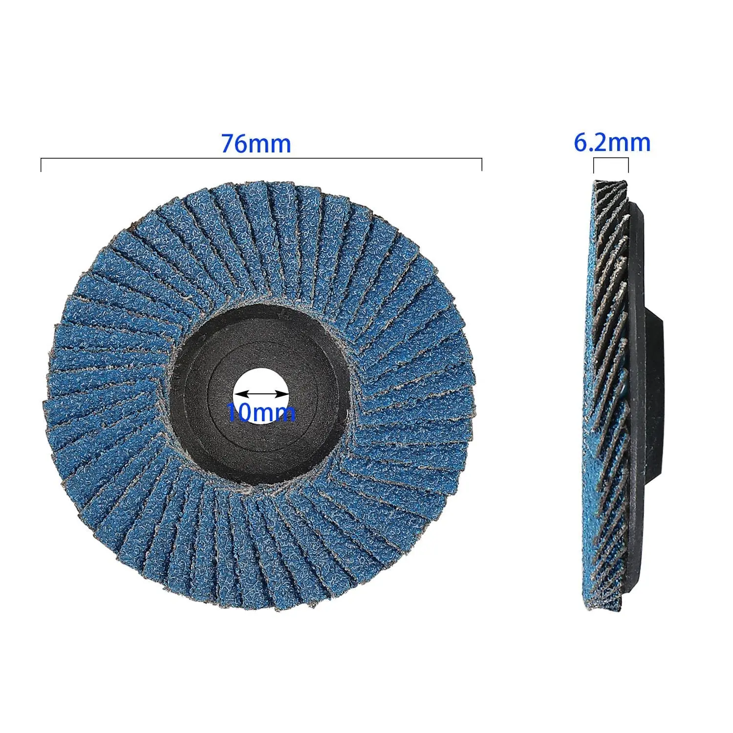  ũ, ׶ε ɷ ũ, ׷ 40, 60, 80/120 ȥ Ʈ,  76 mm x 10mm, 8 ÷ ũ 