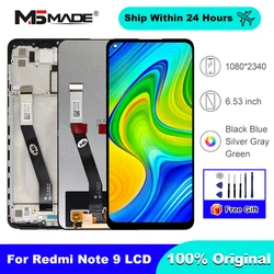 Pièces d'assemblage de Hébergements eur d'écran tactile LCD, écran d'affichage pour Xiaomi Redmi Note 9, 10X, 4G, 6.53 , M2003J15SC