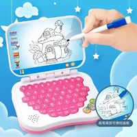 Bilingual Learning Small Laptop Toy Early Education Learning Machine Erasable Writable Multifunction computer toys 1