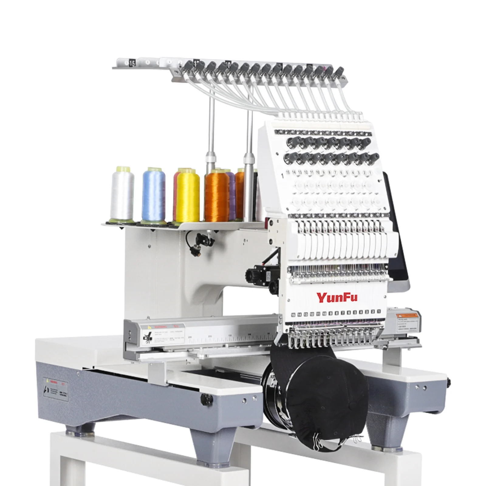 New 2-Year Warranty Single Head Industrial Automatic Digital Embroidery Machine 1200 RPM 350*500mm Computerized Operation 4